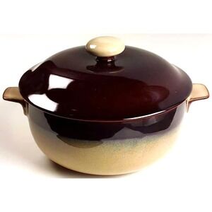 Sango Nova‎ Brown Round Covered Casserole 2 1/2 Qt with Lid